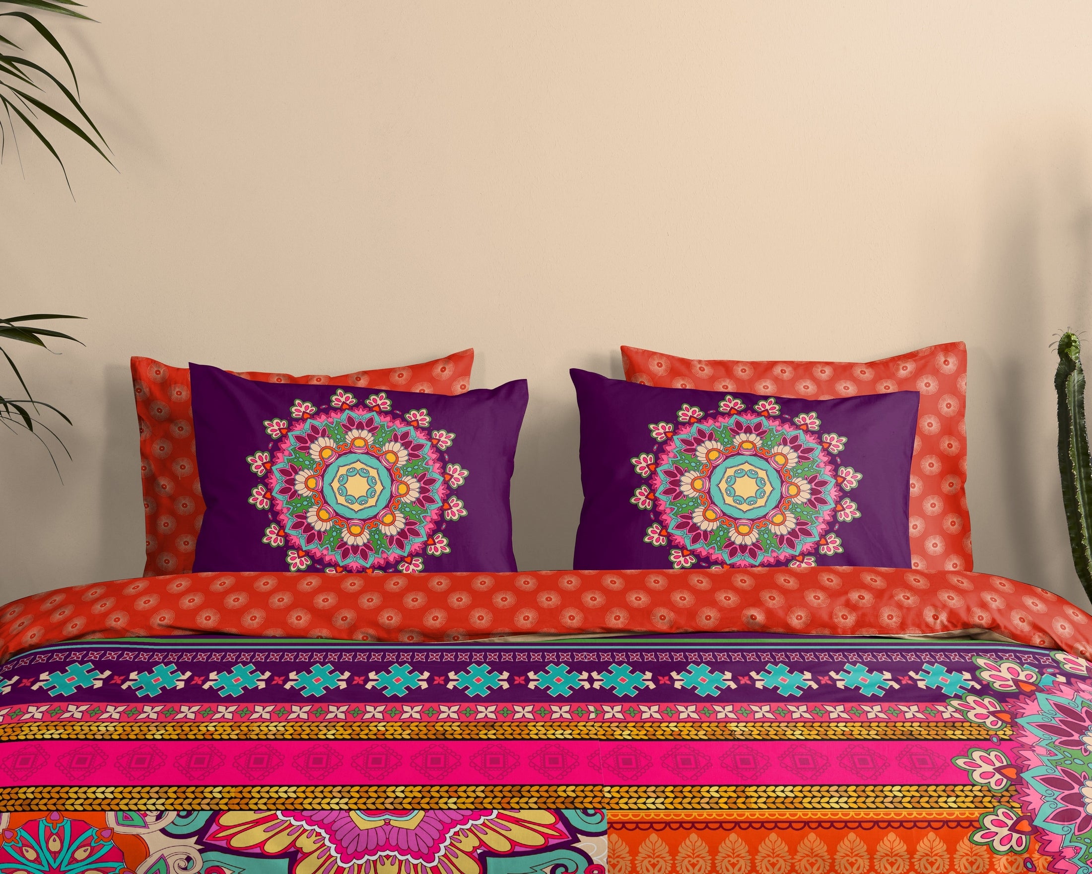 HIP Dekbedovertrek Satijn Sherhia - Multi