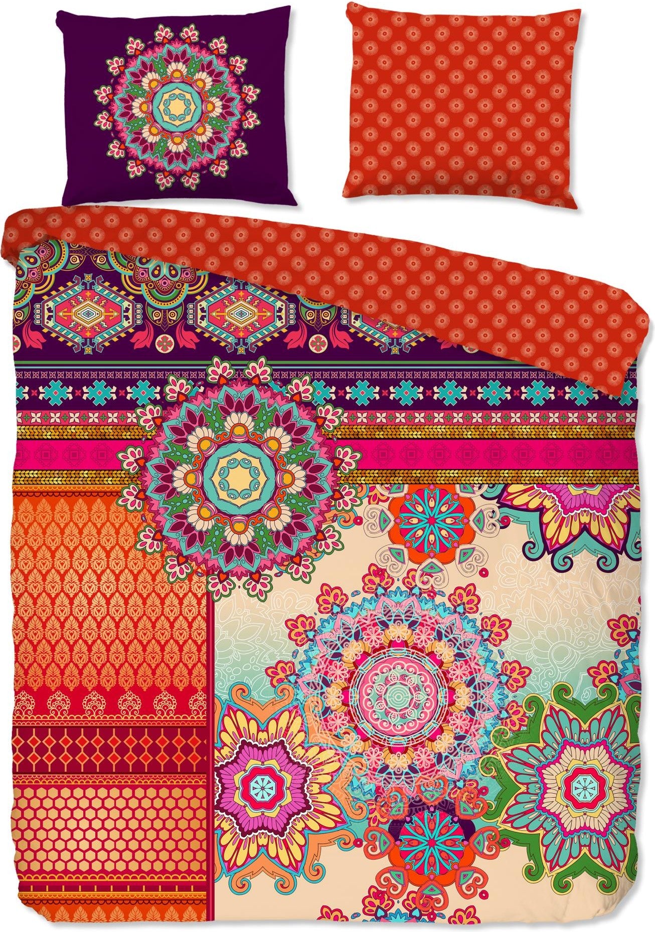 HIP Dekbedovertrek Satijn Sherhia - Multi