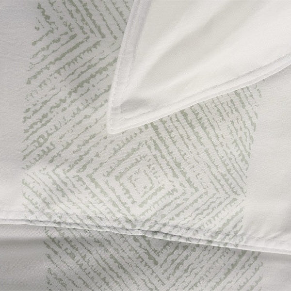 Zo Home Dekbedovertrek Satijn Tratti di Satinado Foam Green