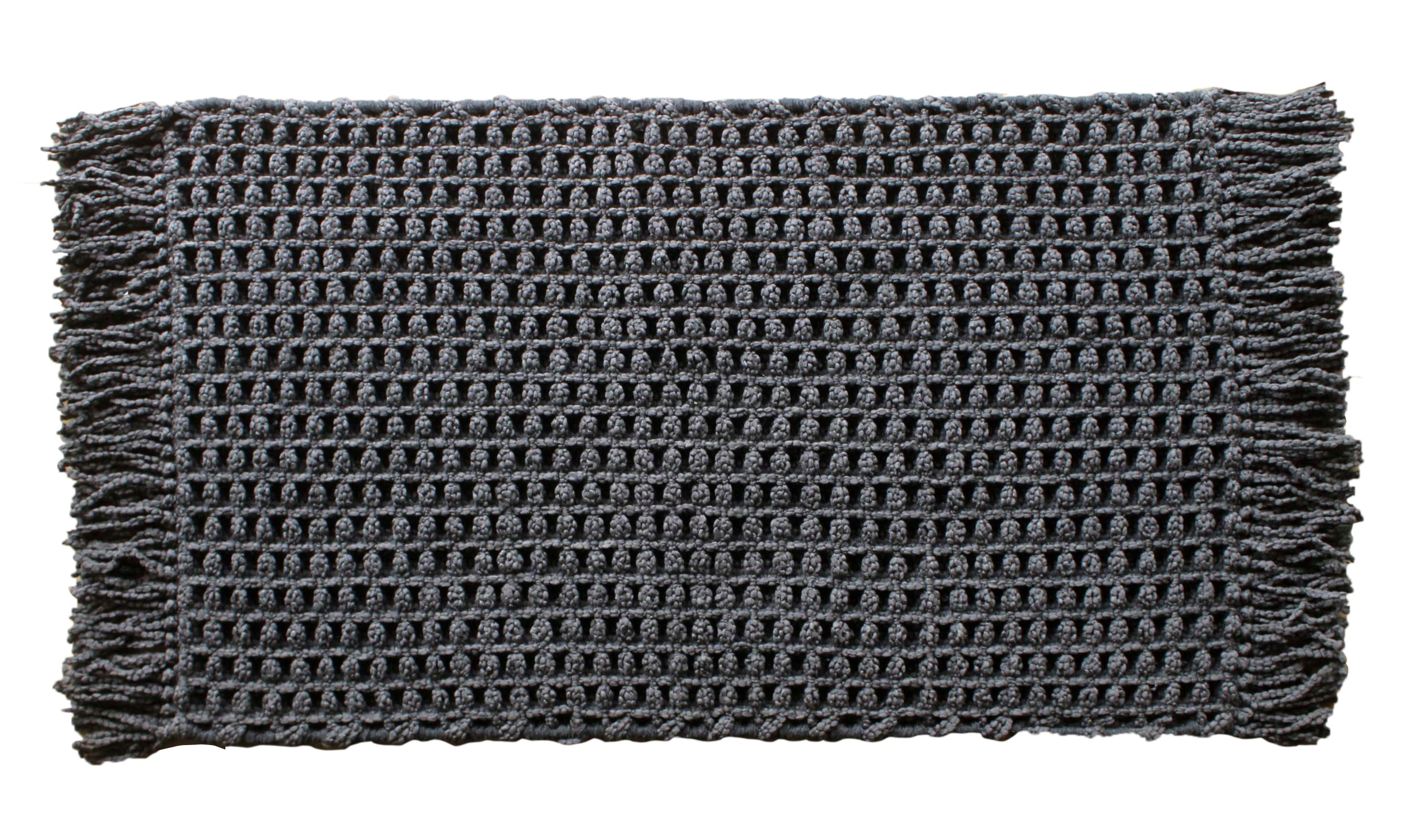 Heckettlane badmat Madras Dark Grey
