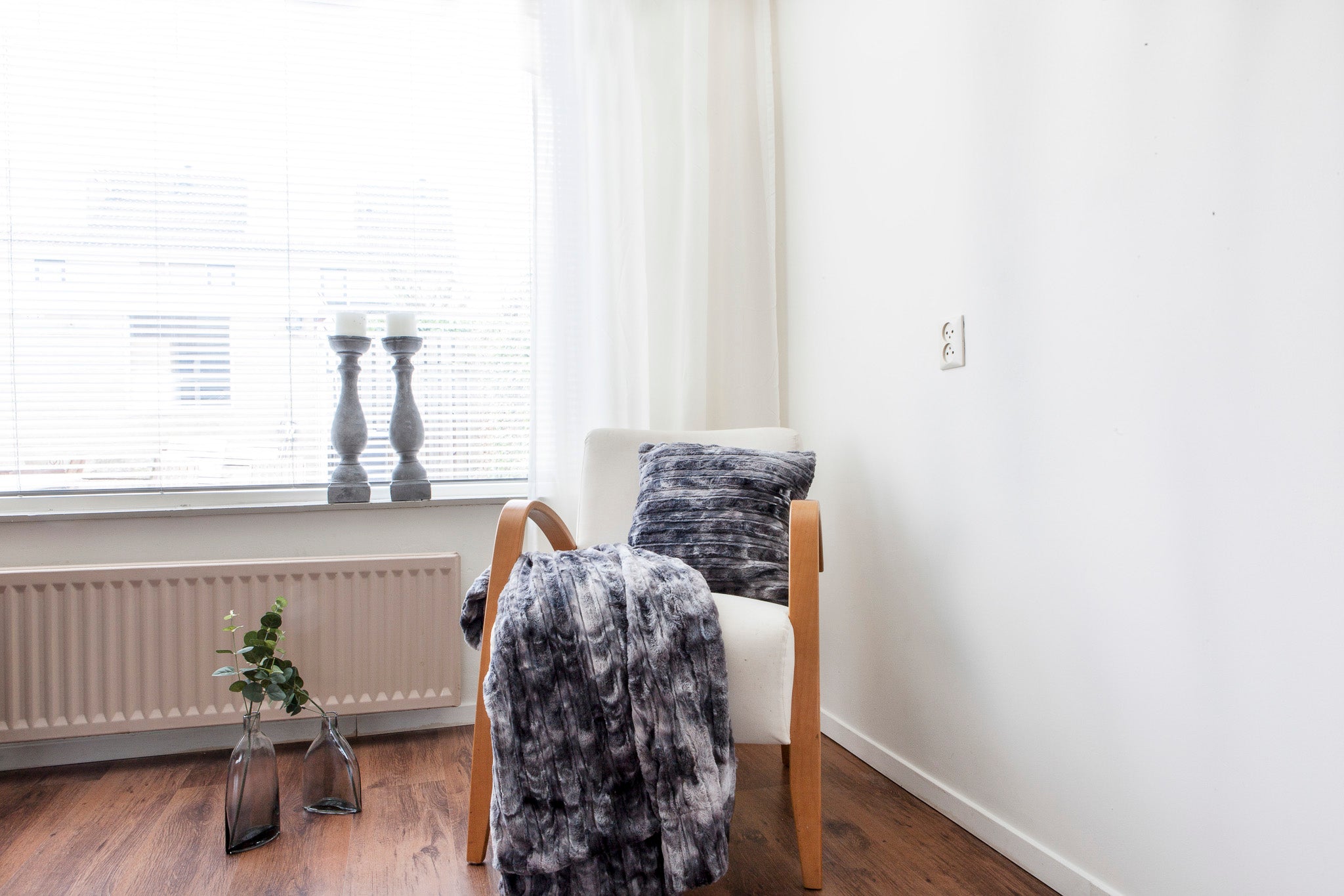 Zo Home plaid Famous Grey polyester