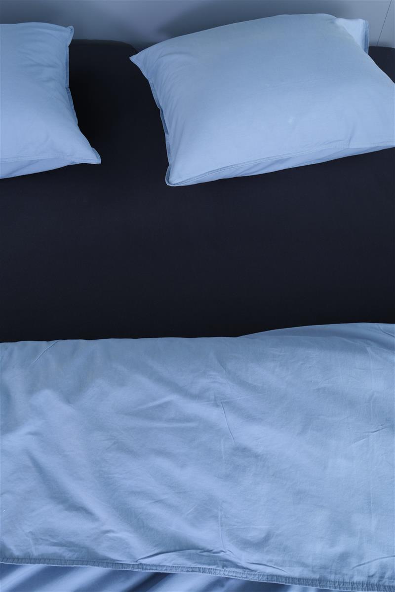 Beddinghouse split topper hoeslaken jersey marine blauw