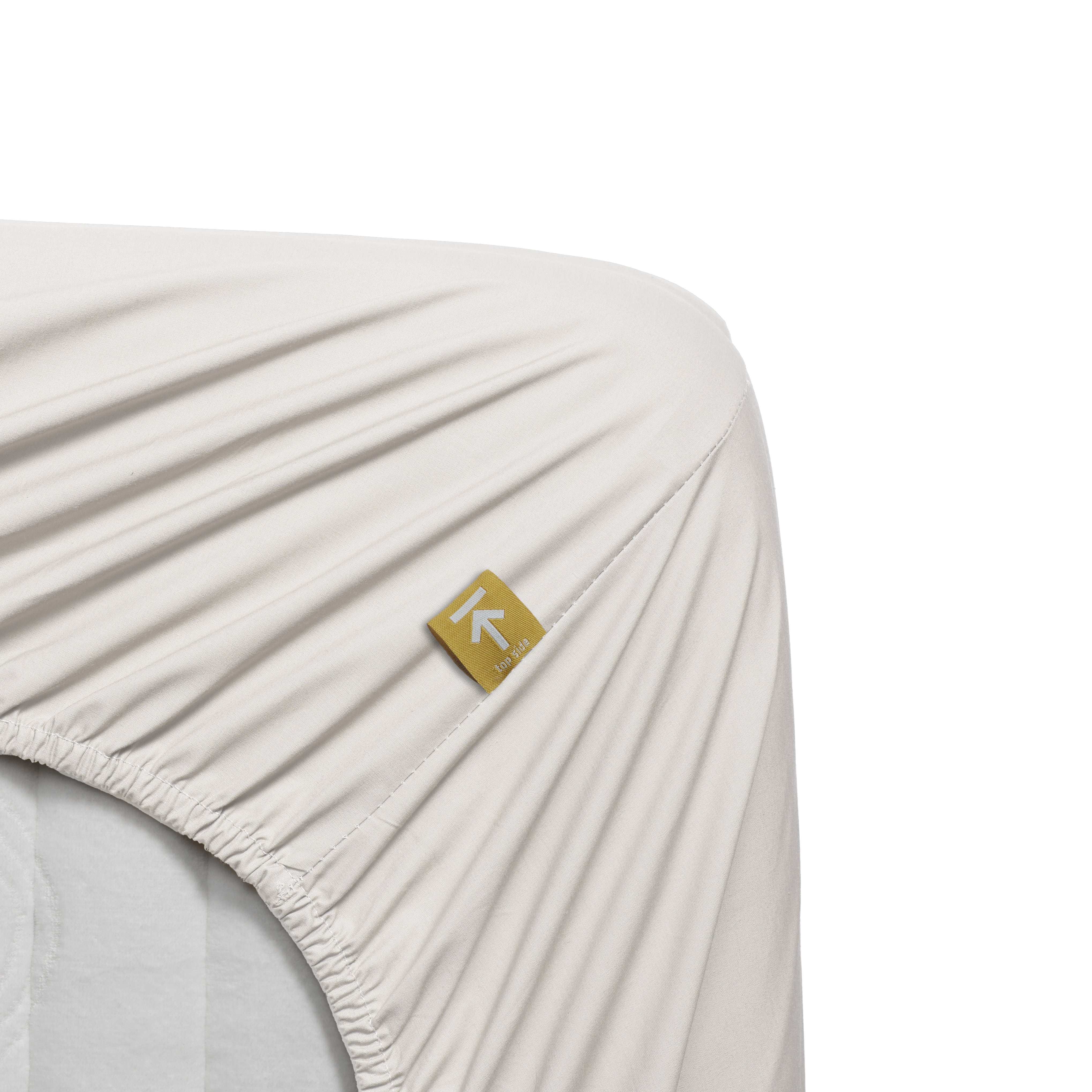 Beddinghouse hoeslaken katoen percale gebroken wit