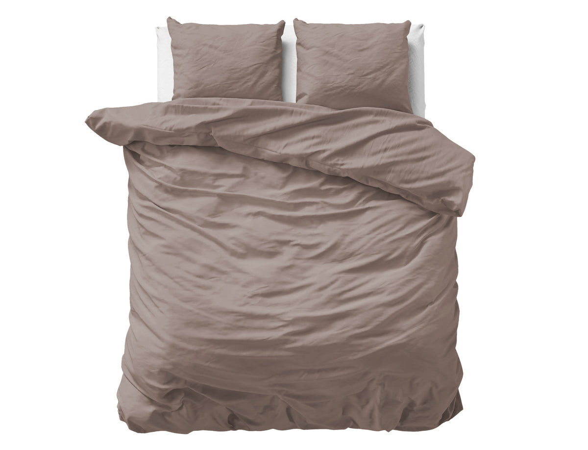 Primaviera Deluxe Dekbedovertrek Satijn Uni Taupe