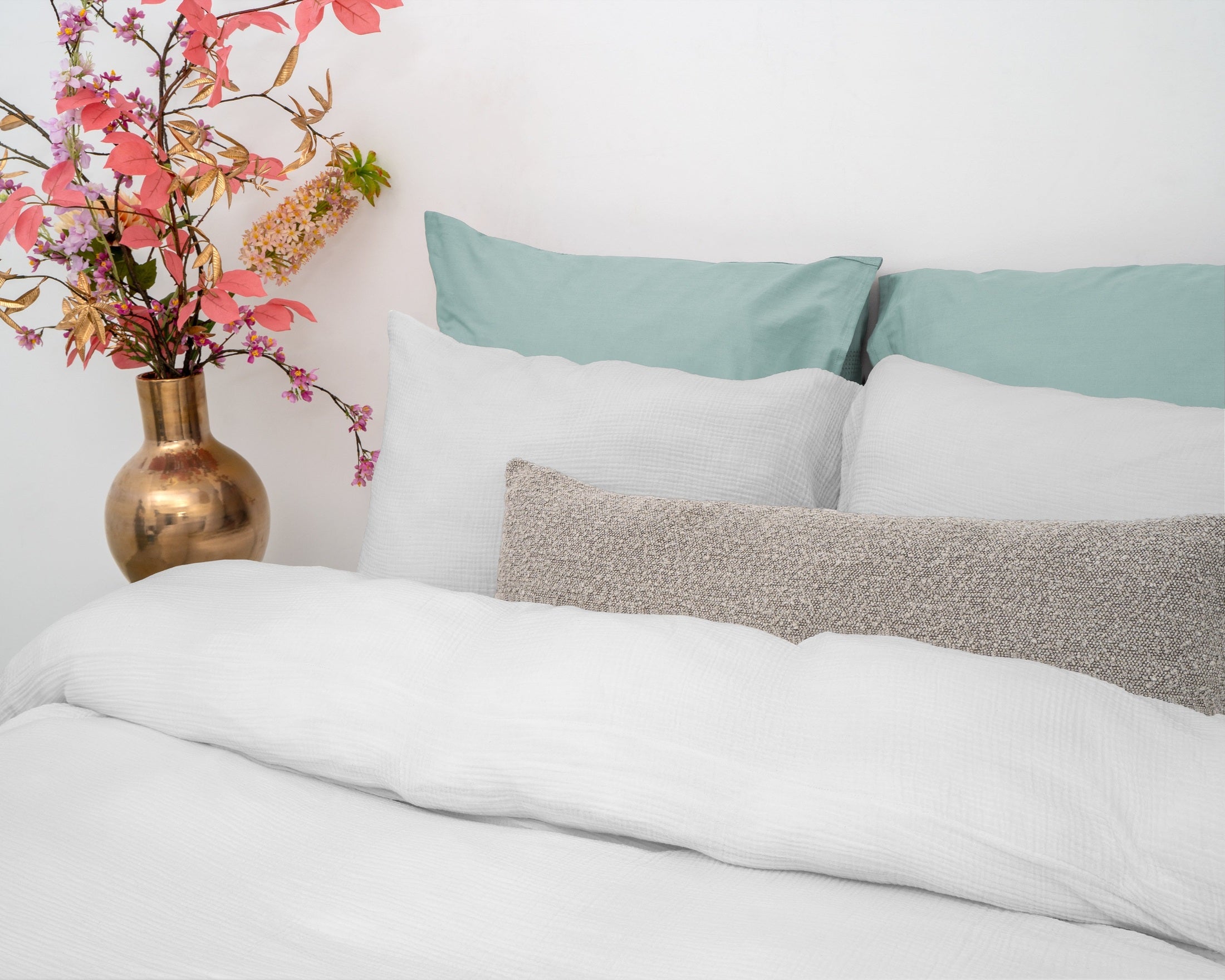 Dreamhouse Dekbedovertrek Tetra Mousseline Wit