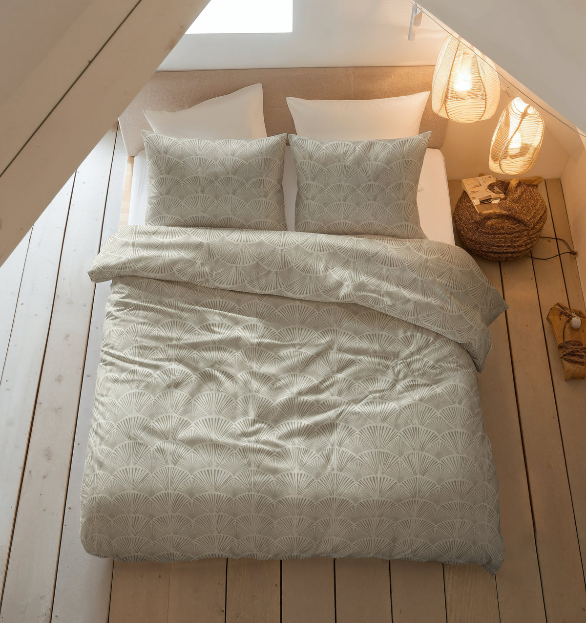 Sleeptime Dekbedovertrek Flanel Claire Zand
