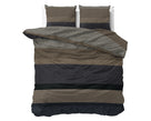 Sleeptime Dekbedovertrek Flanel Ravon Taupe/Antraciet