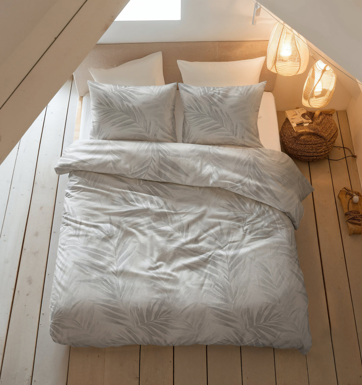Sleeptime Dekbedovertrek Flanel Venza Grijs