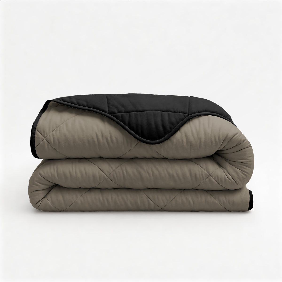 Sleeptime lazy dekbed Uni Taupe/Zwart