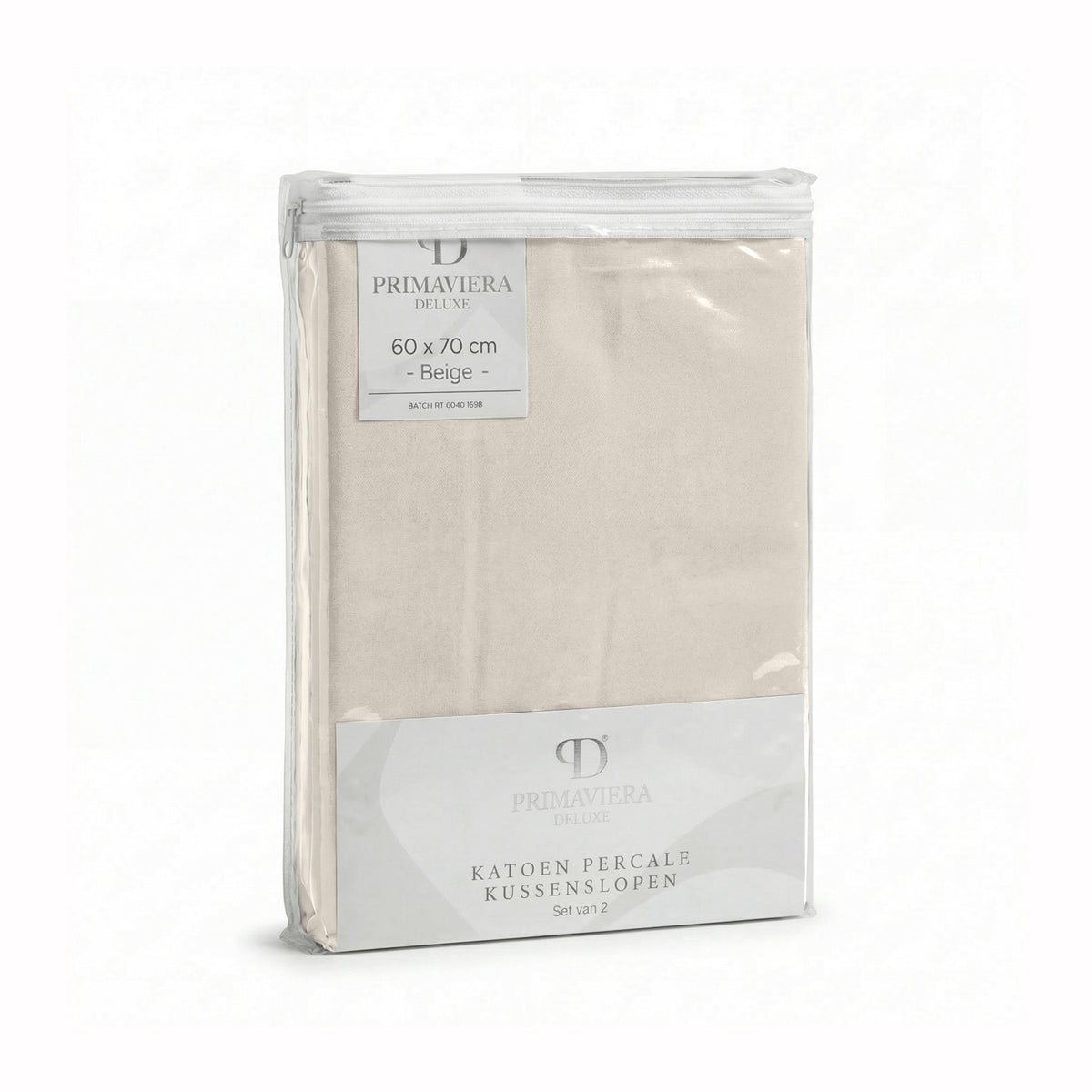 Primaviera Deluxe kussenslopen percale beige