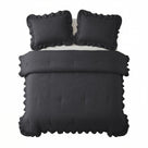 Sleeptime lazy dekbed Ruffles Antraciet