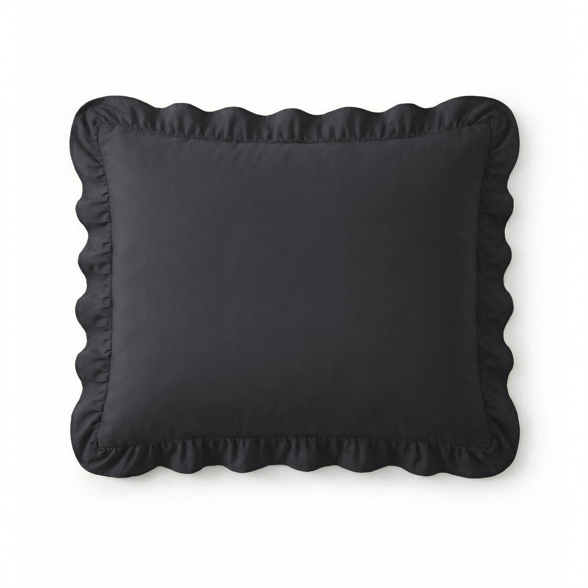 Sleeptime kussenslopen Ruffles Antraciet