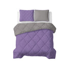 Sleeptime lazy dekbed Uni Lavendel - Taupe/Grijs