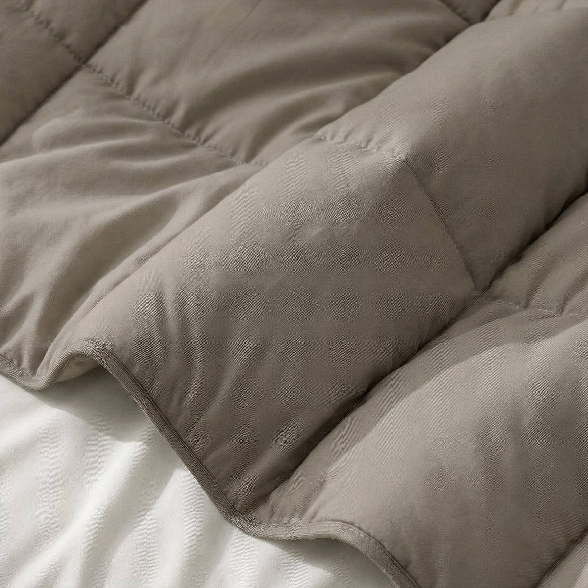 Primaviera Deluxe lazy dekbed percale taupe/bruin