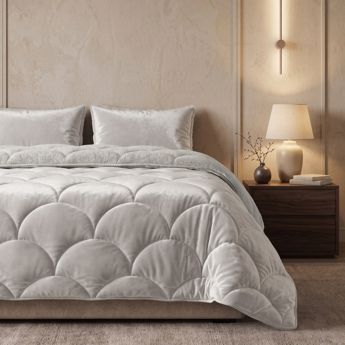 Sleeptime lazy dekbed Teddy/Velvet Beige