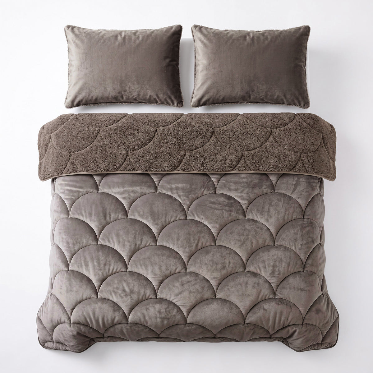 Sleeptime lazy dekbed Teddy/Velvet Taupe/Bruin