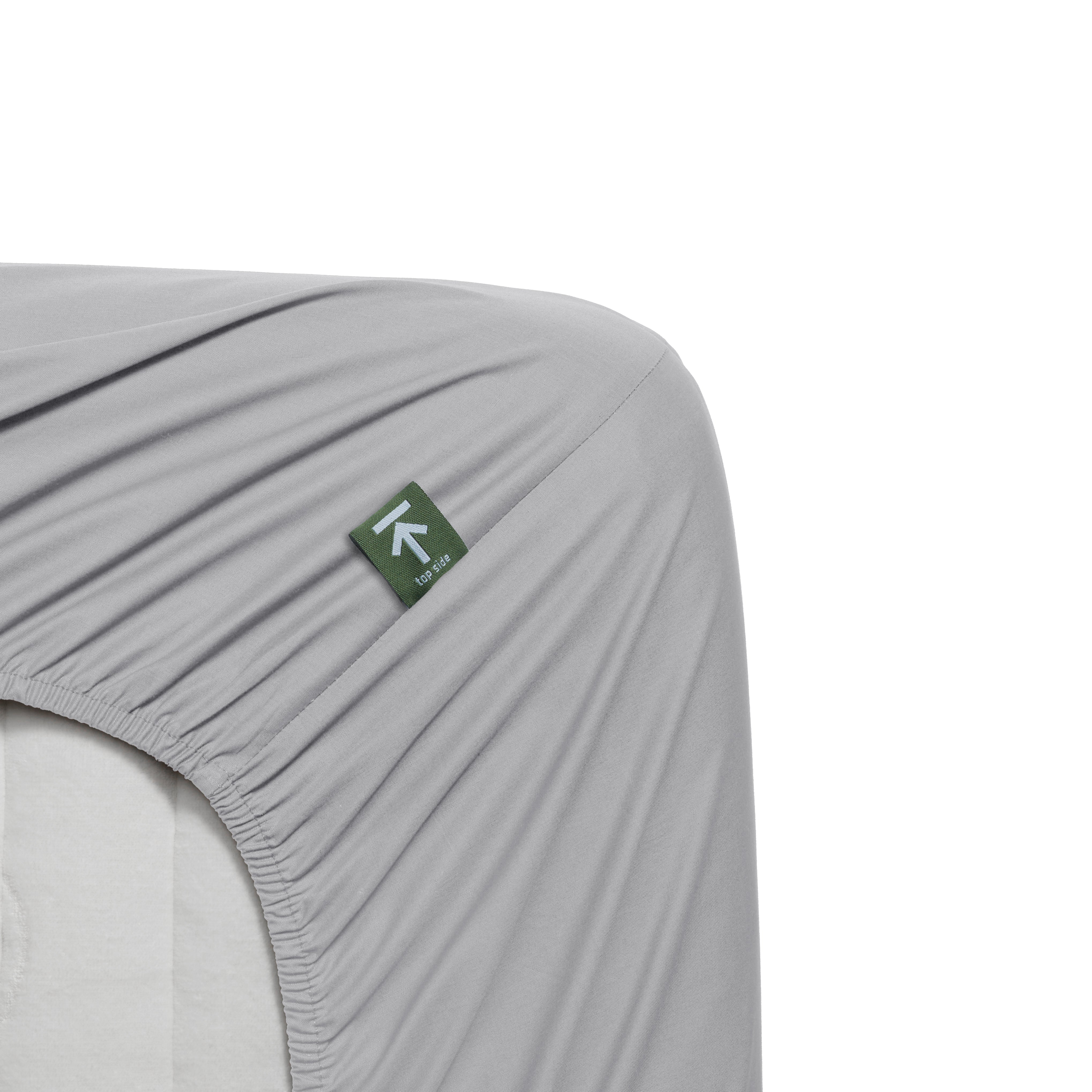 Beddinghouse topper hoeslaken katoen percale lichtgrijs