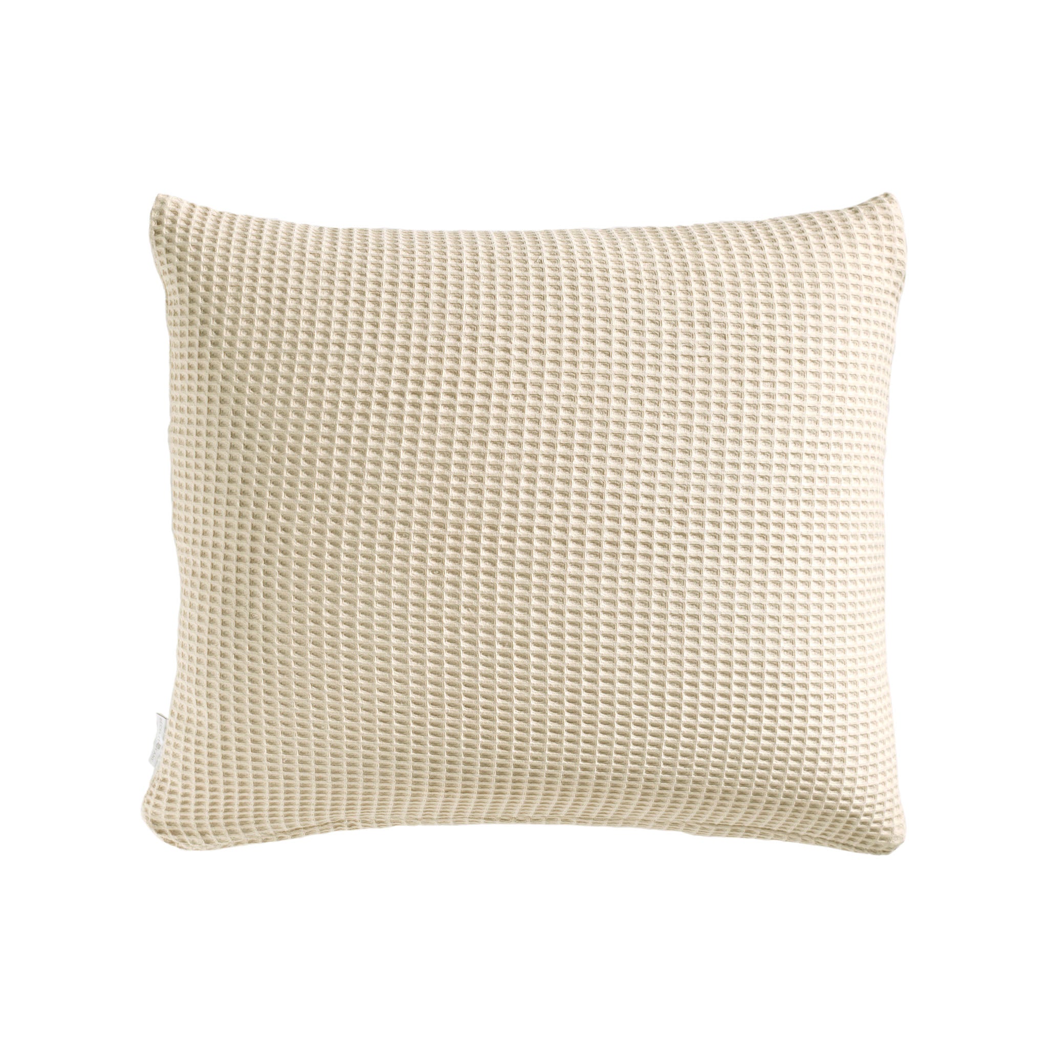 Heckettlane kussensloop Wafel Cuban Sand katoen