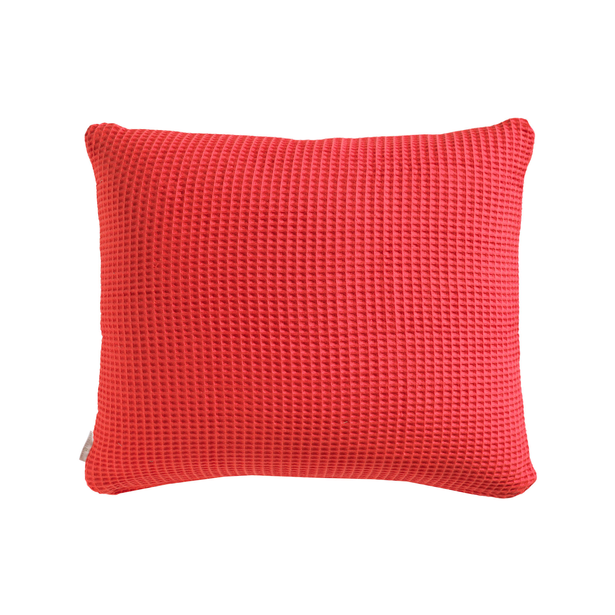 Heckettlane kussensloop Wafel Fiery Red katoen