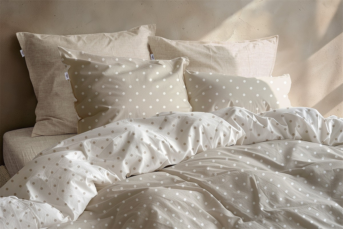 Zo Home Dekbedovertrek Katoen Punta di Cotone Warm Sand