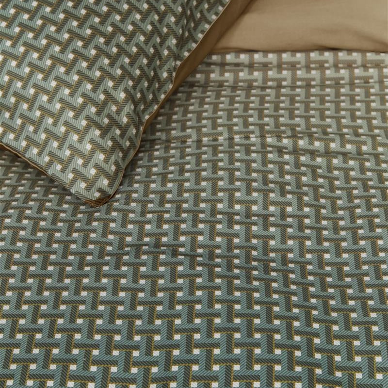 Beddinghouse Dekbedovertrek Tencel Alvaro Groen