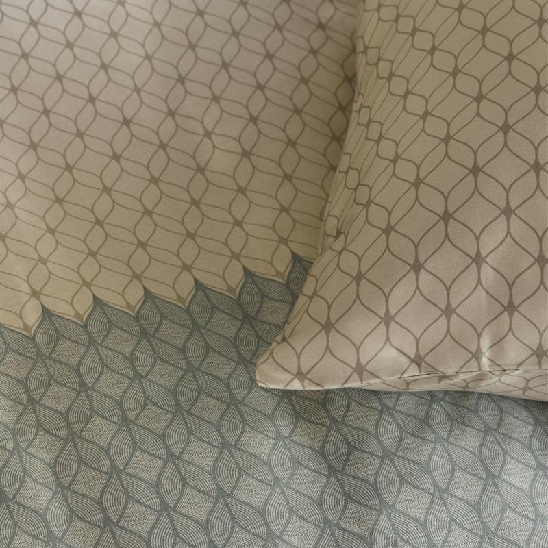 Beddinghouse Dekbedovertrek Tencel Ariel Blauw Groen