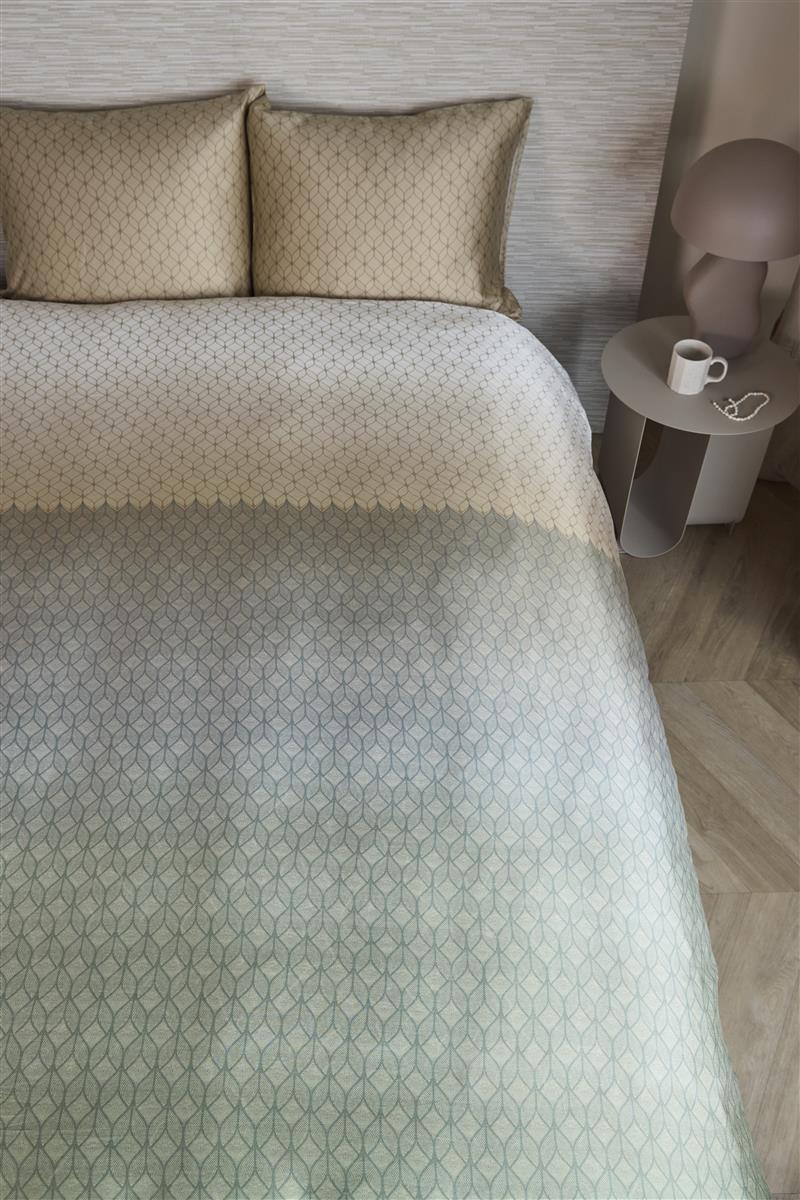 Beddinghouse Dekbedovertrek Tencel Ariel Blauw Groen