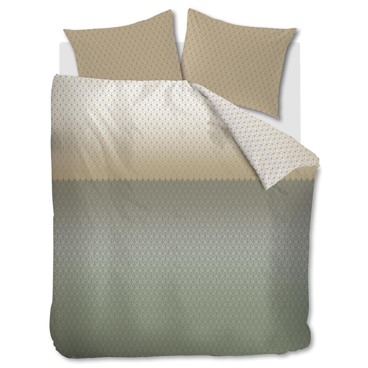 Beddinghouse Dekbedovertrek Tencel Ariel Blauw Groen