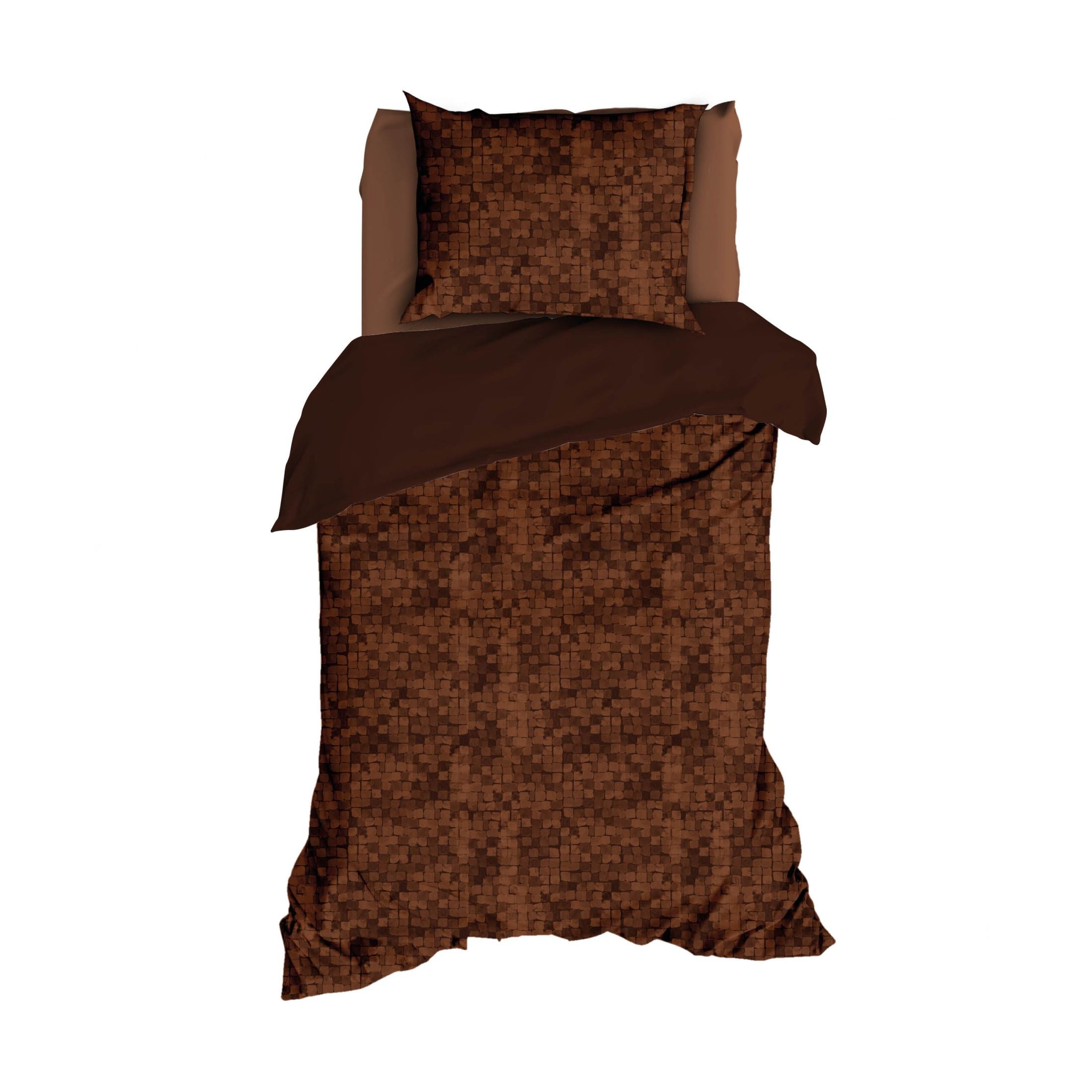 Satin d'Or Dekbedovertrek Satijn Bizassa - Mokka