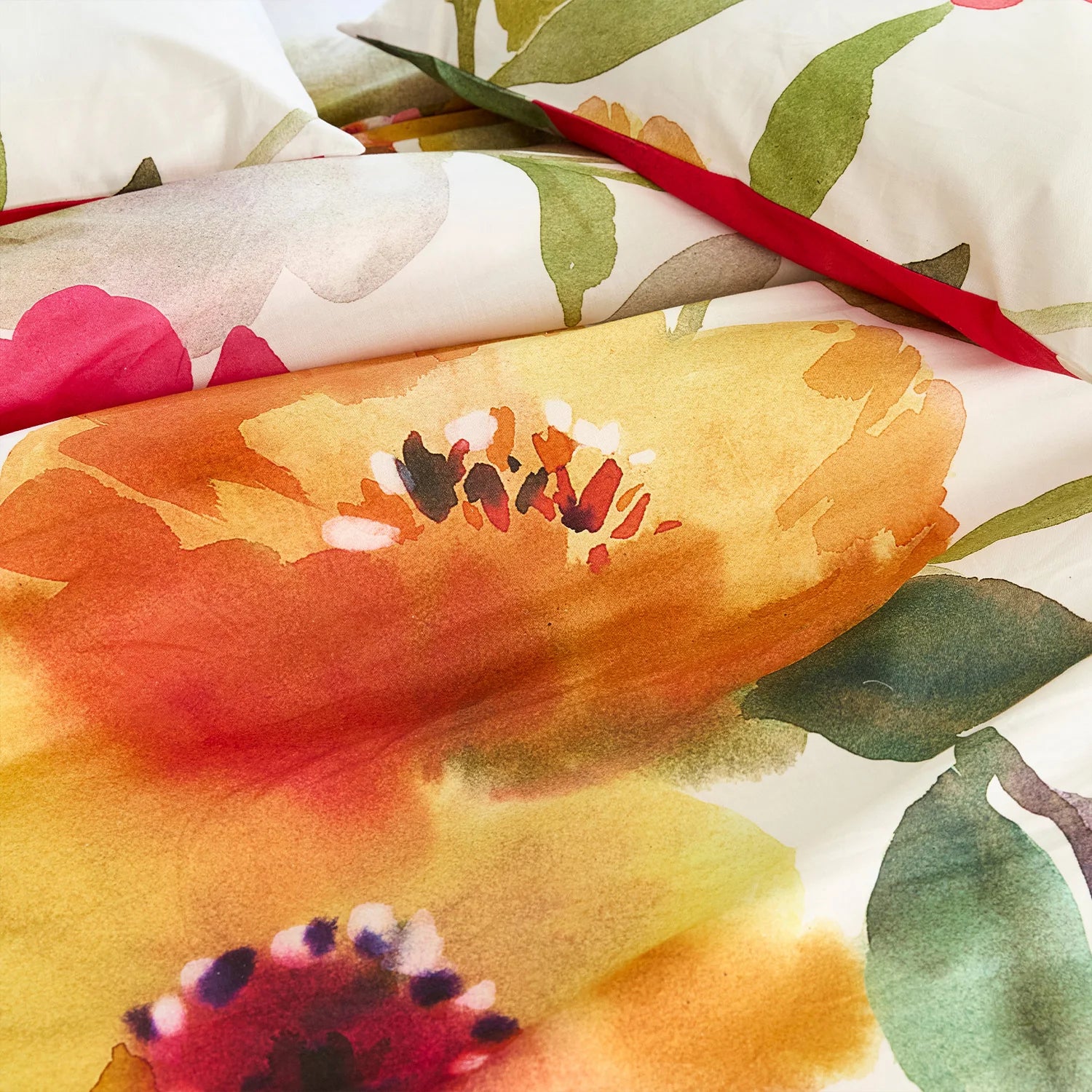 Cinderella Dekbedovertrek Katoen Flore - Roze