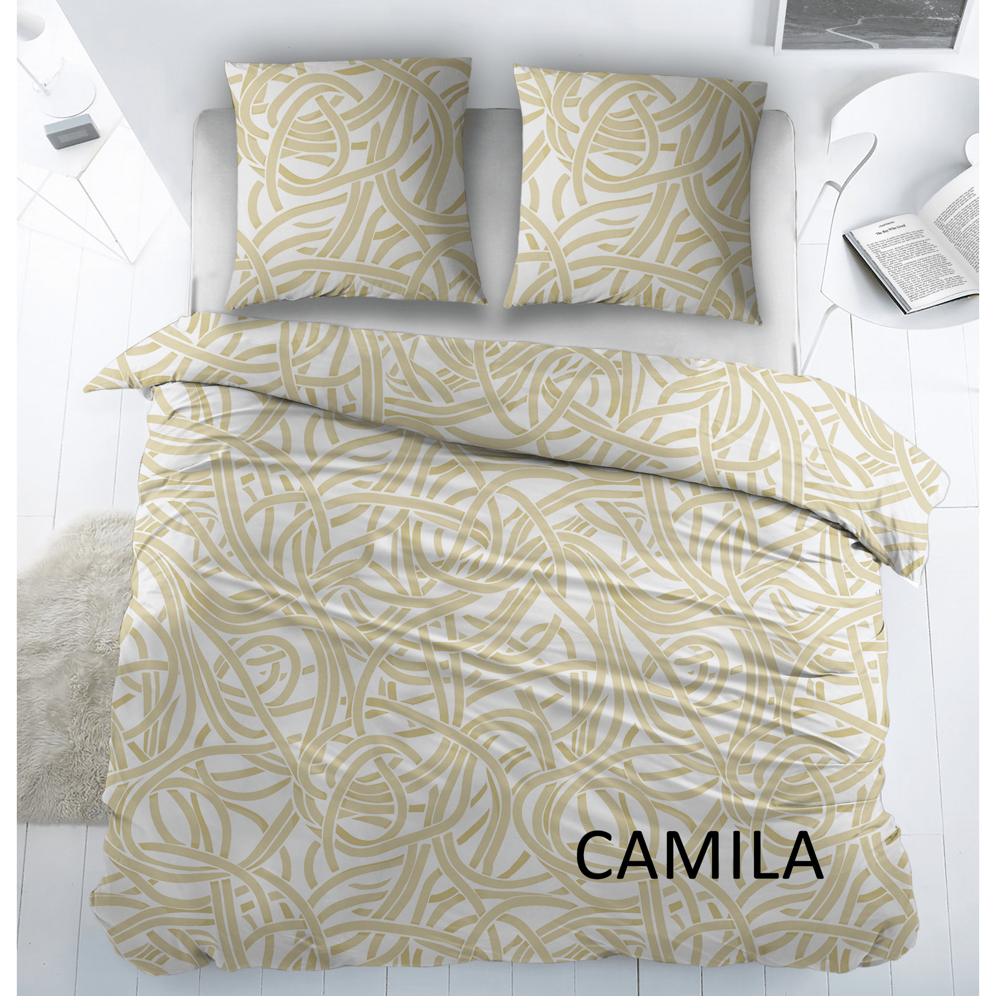Sleepnight Dekbedovertrek Katoen Camila Beige