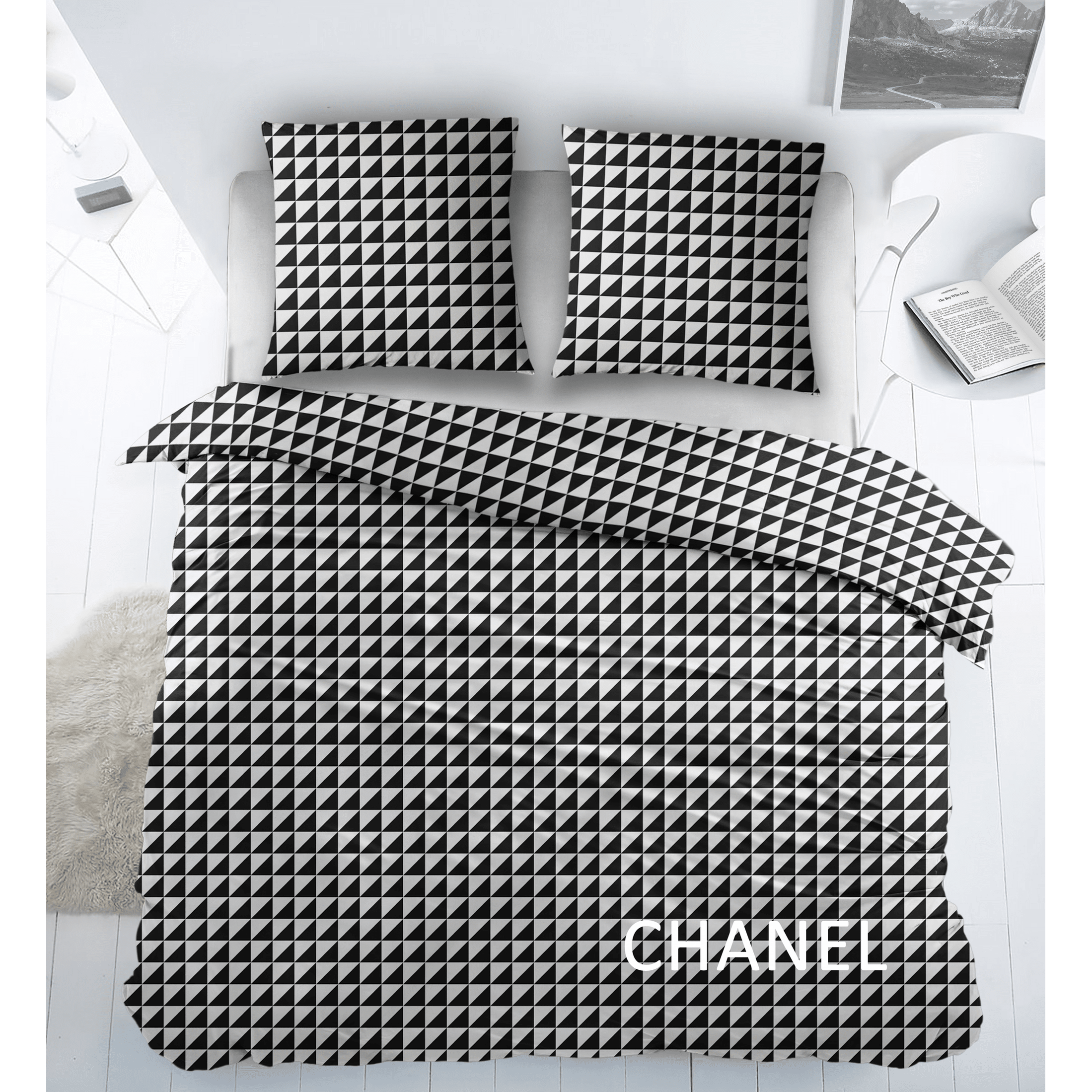 Sleepnight Dekbedovertrek Katoen Chanel Black