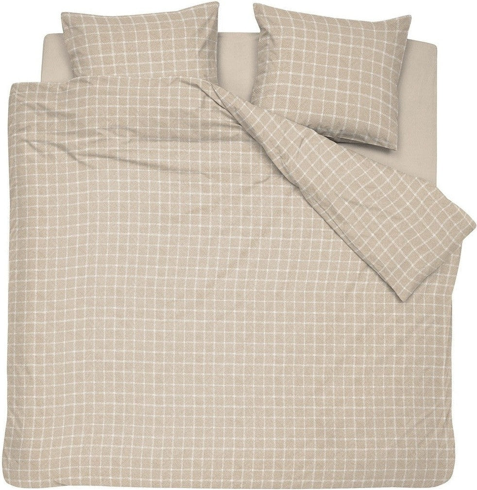 Cinderella Dekbedovertrek Flanel Carre Naturel