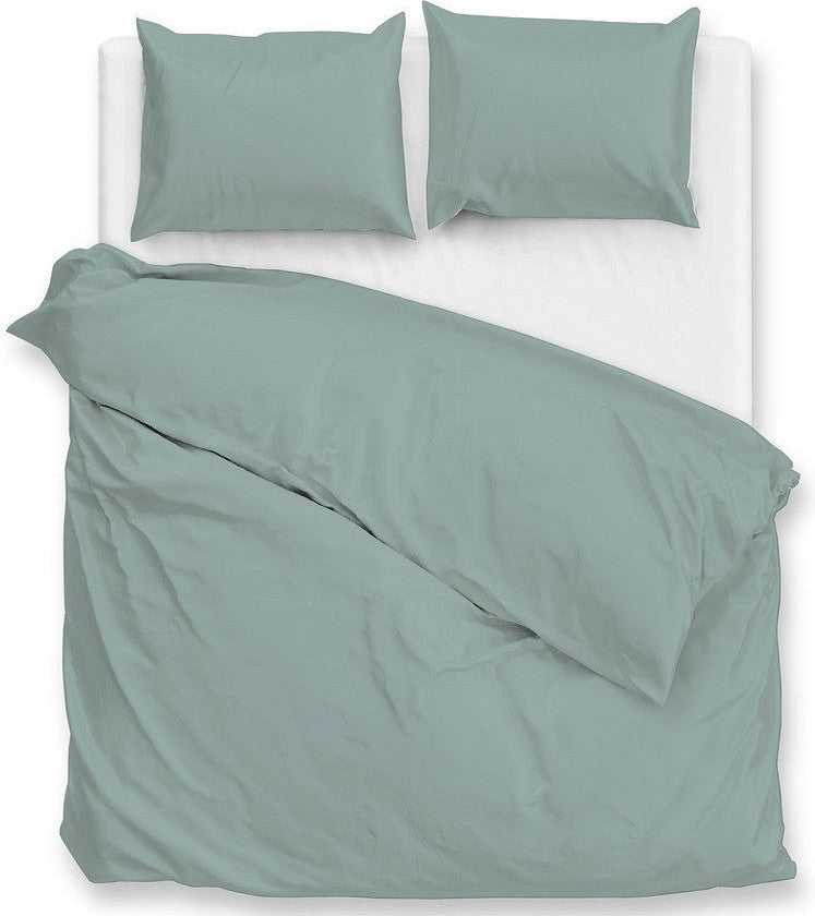 Zo Home Dekbedovertrek Satijn Satinado Drizzle Green