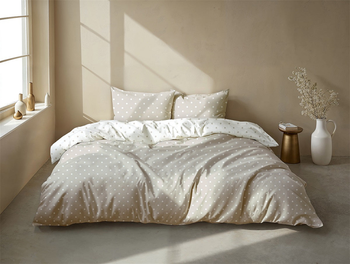 Zo Home Dekbedovertrek Katoen Punta di Cotone Warm Sand