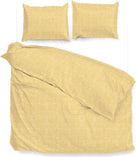 Zo Home dekbedovertrek Lino Aspen Yellow katoen