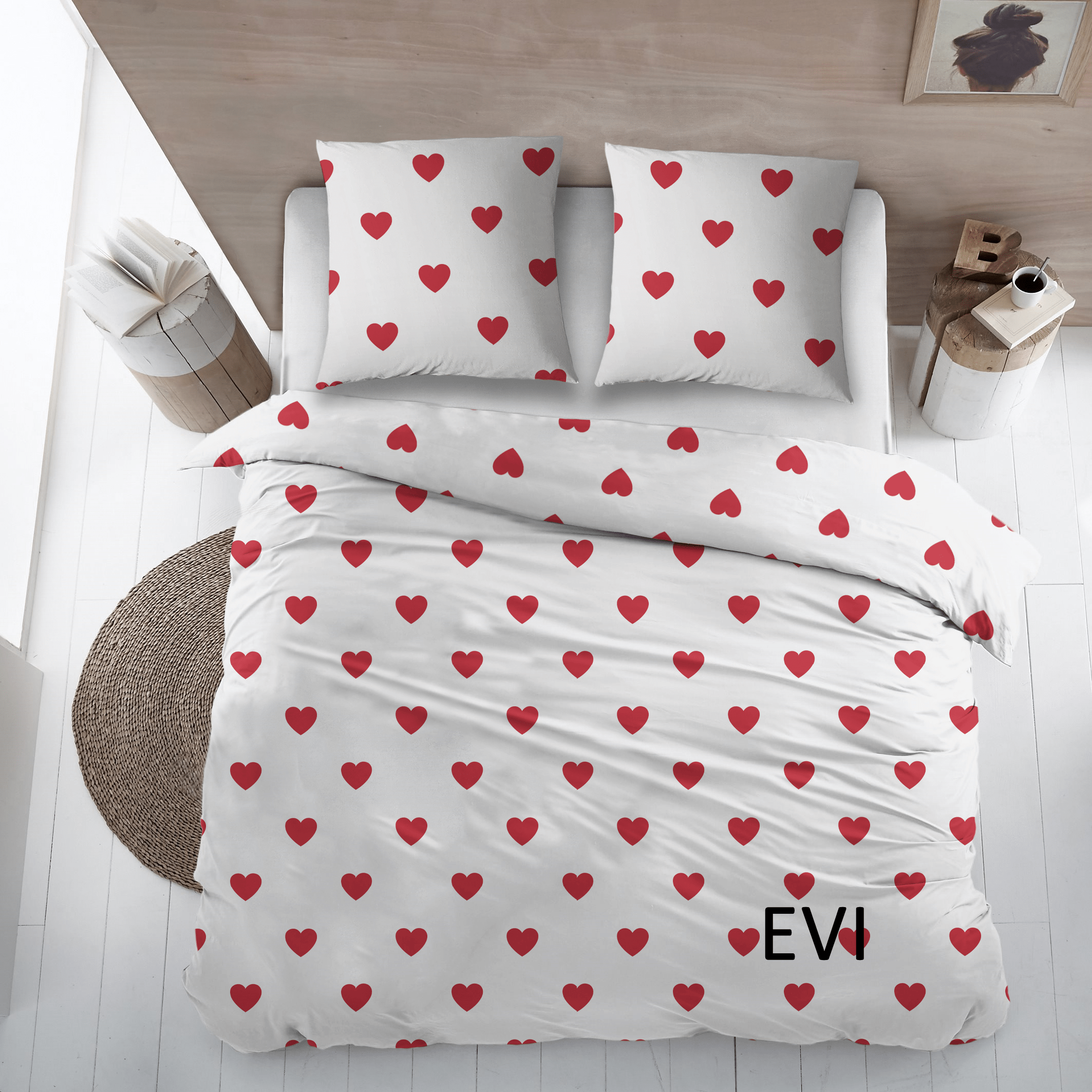 Cotons Housse de couette Flanelle Evi