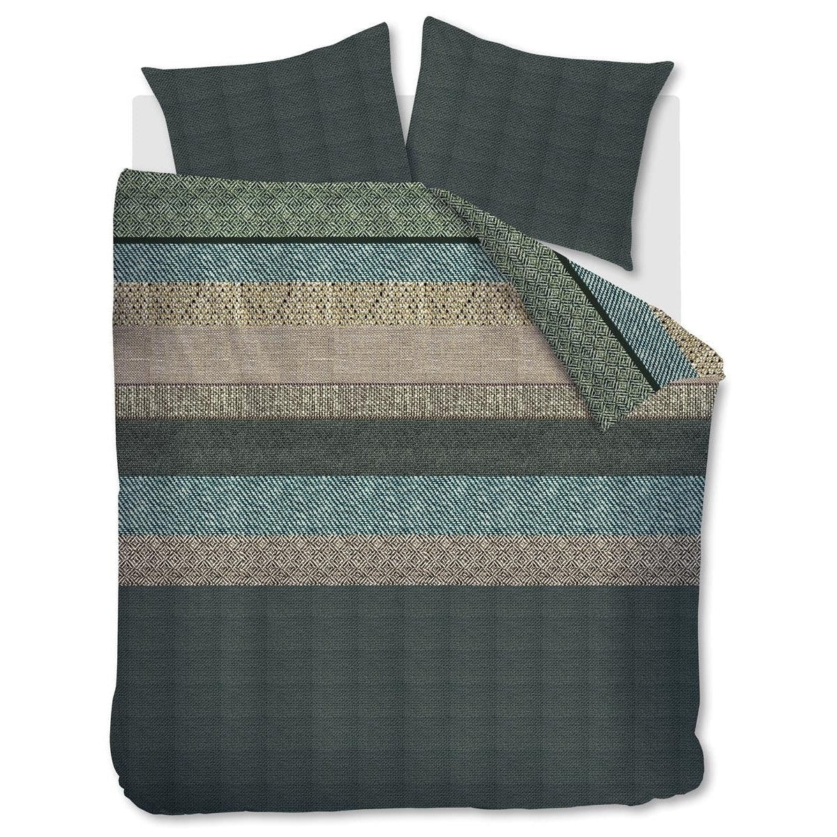 Beddinghouse Dekbedovertrek Flanel Enzo Green