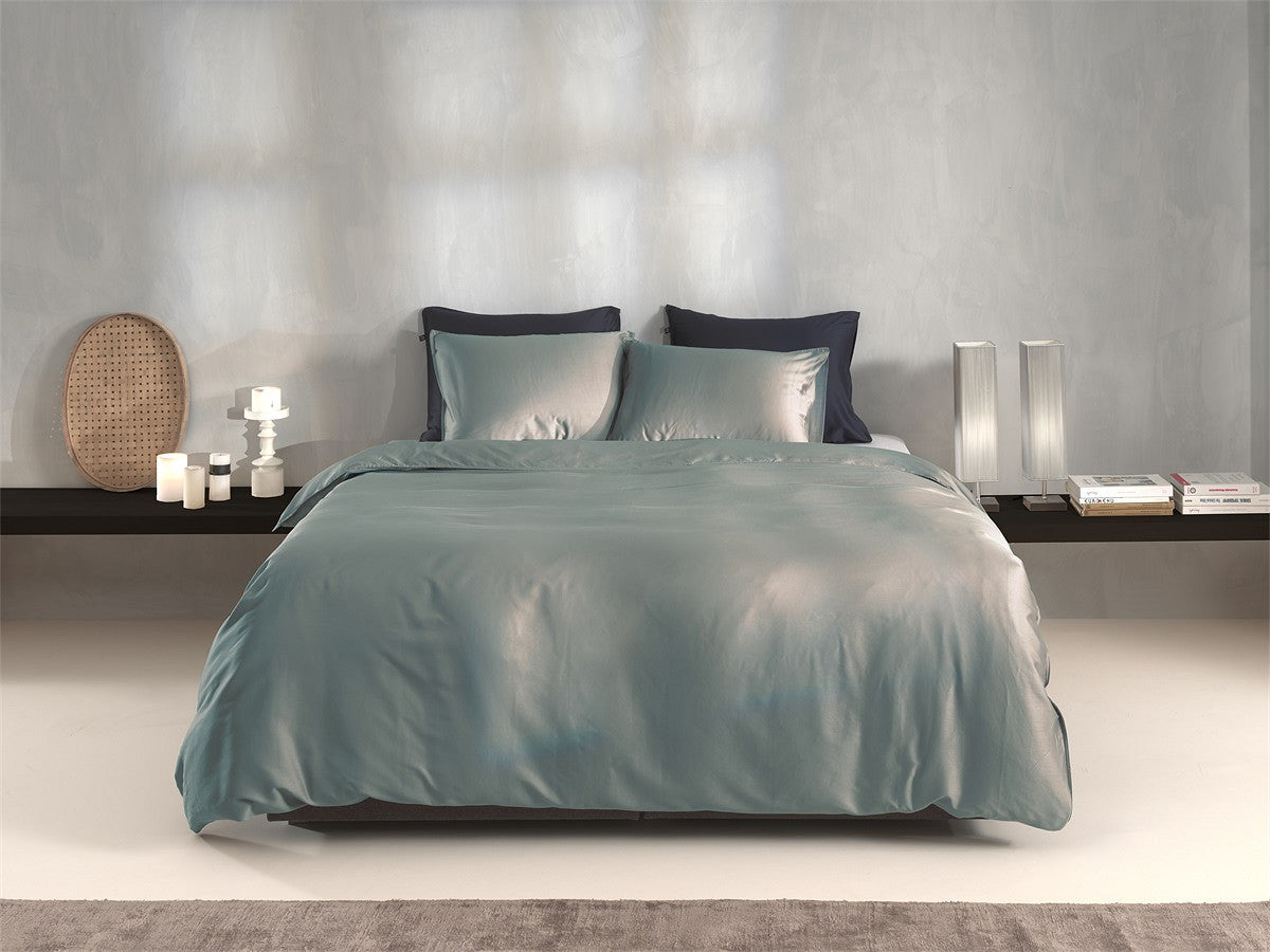 Zo Home Dekbedovertrek Satijn Satinado Drizzle Green