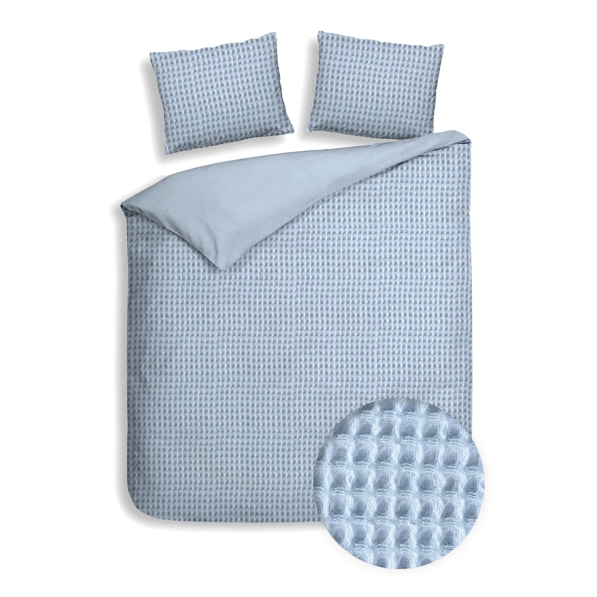Heckettlane Dekbedovertrek Vafala Ice Blue Katoen