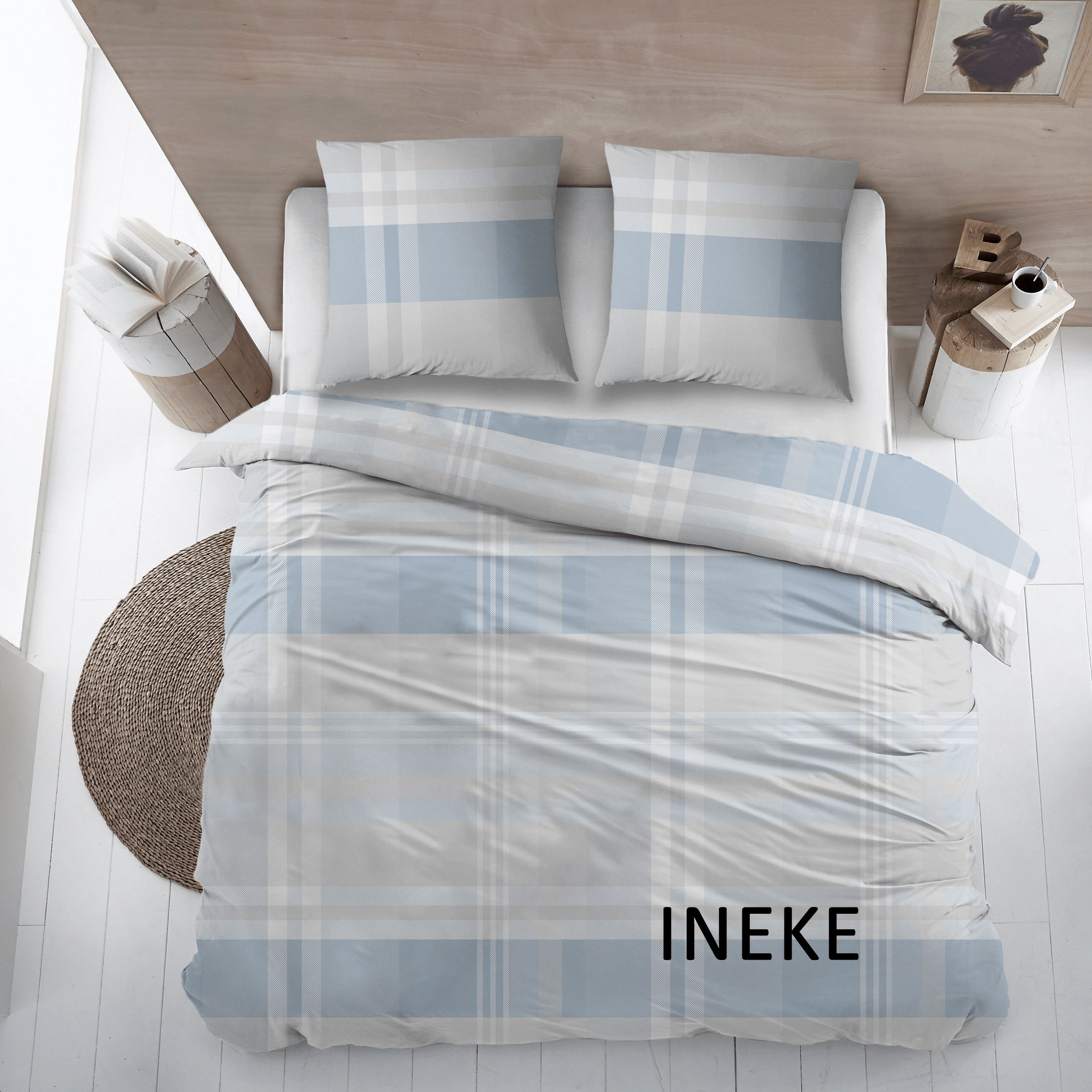 Sleepnight Lakenset Flanel Ineke Blauw