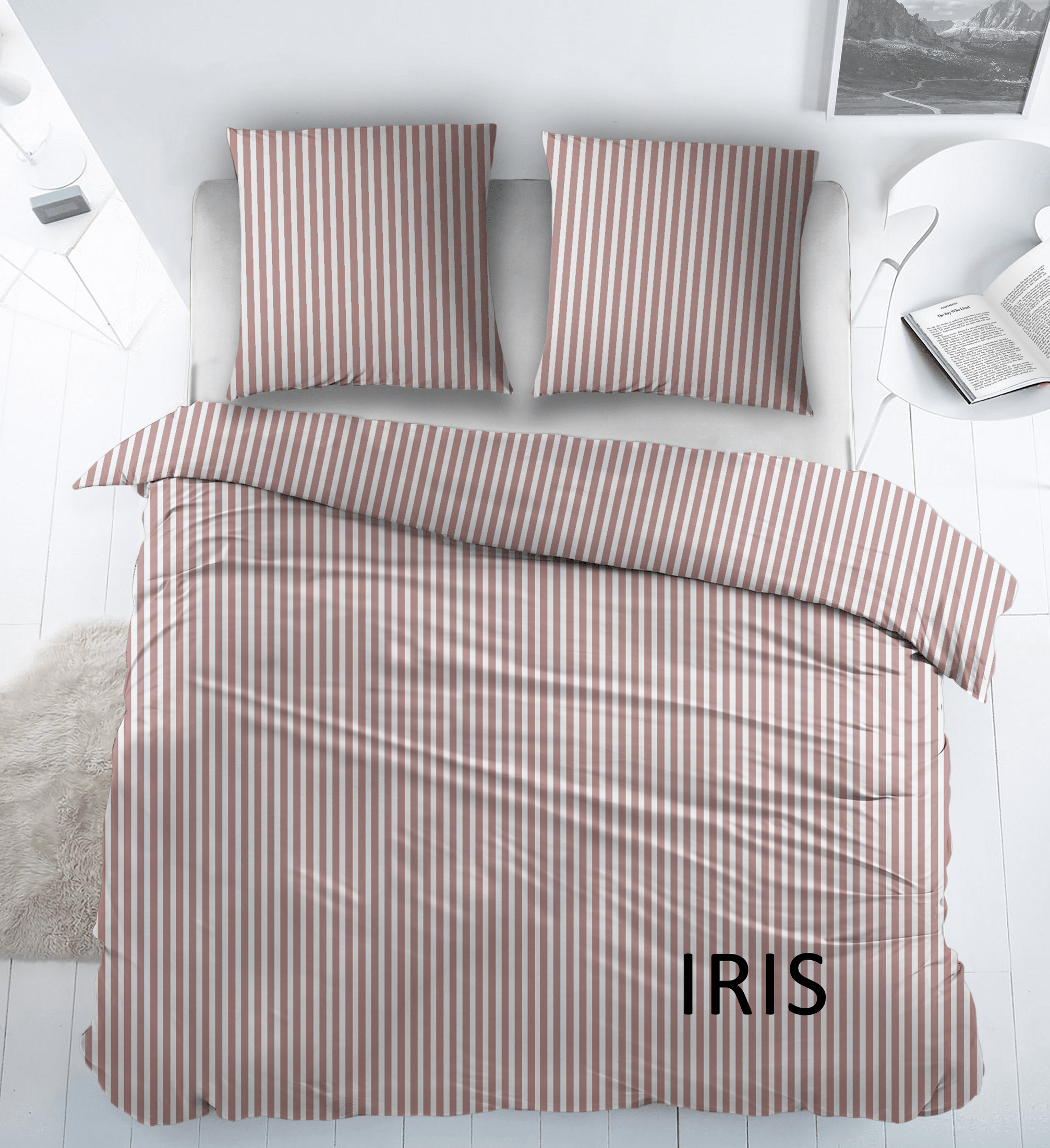 Sleepnight Dekbedovertrek Flanel Iris Roze