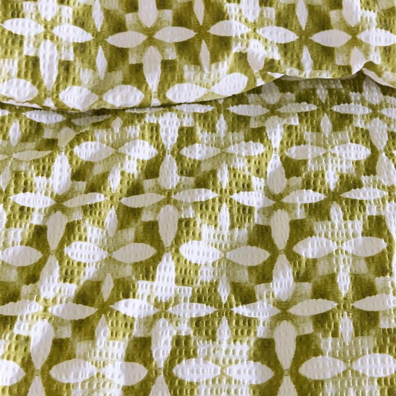 Beddinghouse Dekbedovertrek Seersucker Mae Groen