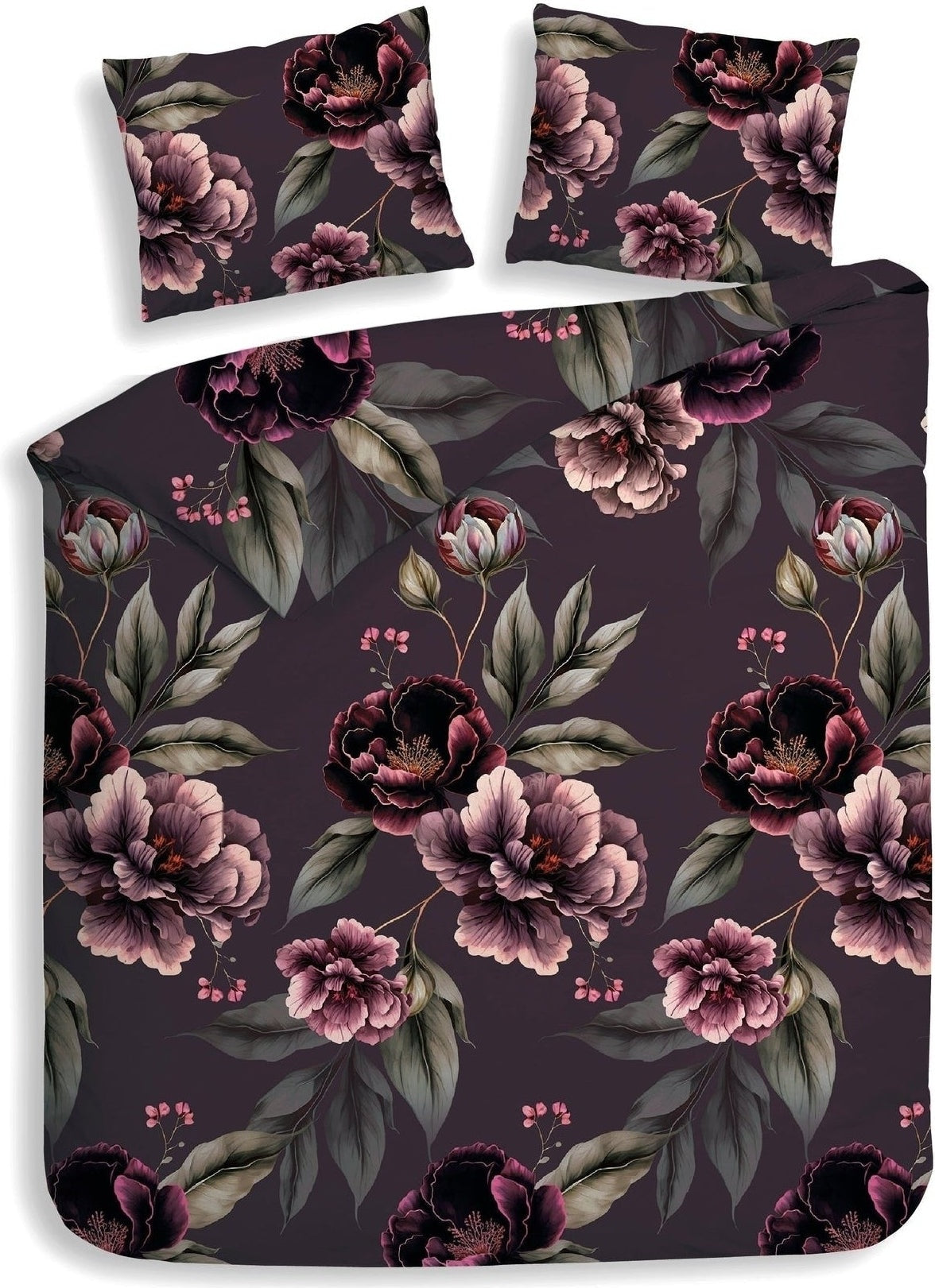 Heckettlane Dekbedovertrek Flanel Romee Purple