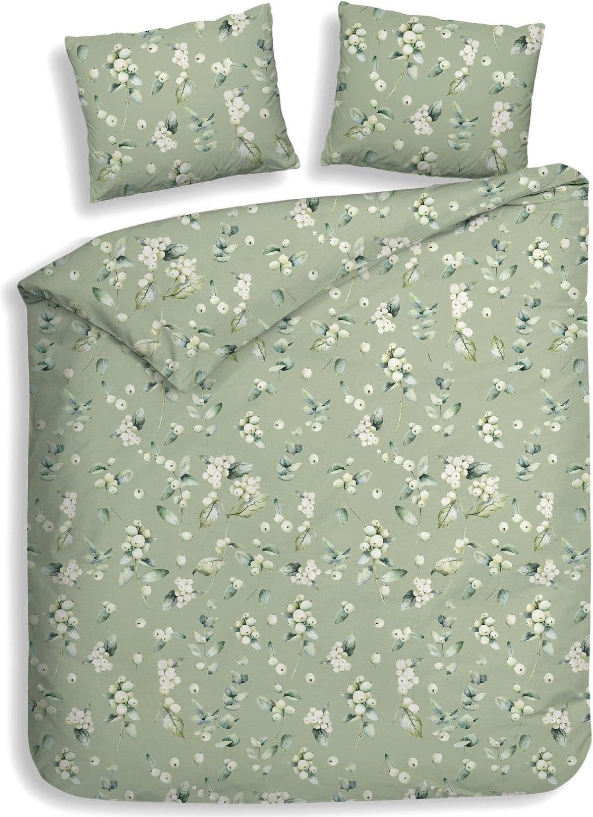 Heckettlane Dekbedovertrek Flanel Ciro Green