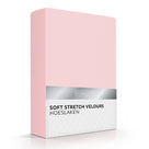 Romanette hoeslaken velours Blush