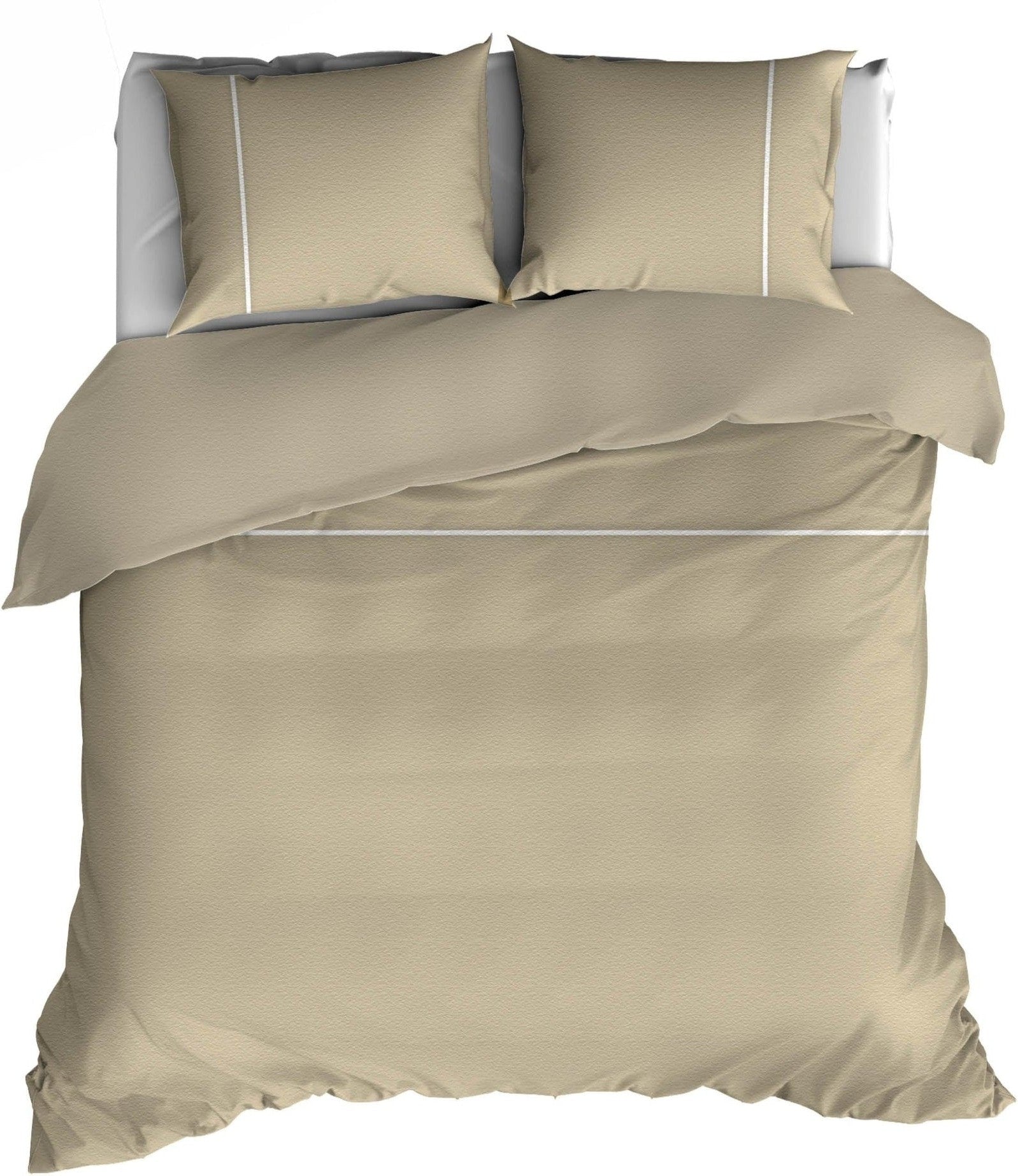 Dekbedovertrek Flanel Duchesse Sand - Bedtextielonline.be