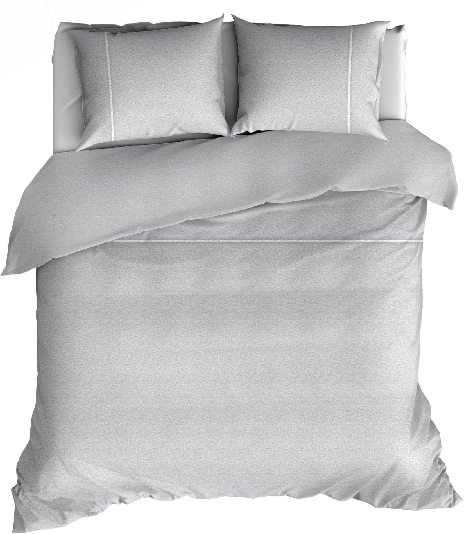 Dekbedovertrek Flanel Duchesse Silver Wit - Bedtextielonline.be
