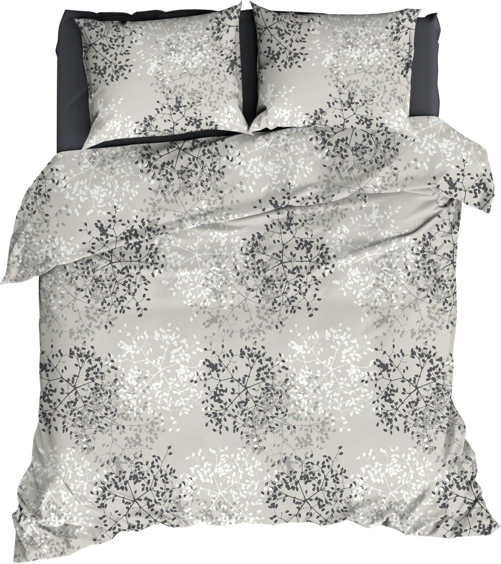 Dekbedovertrek Satijn Bellini Grijs - Bedtextielonline.be