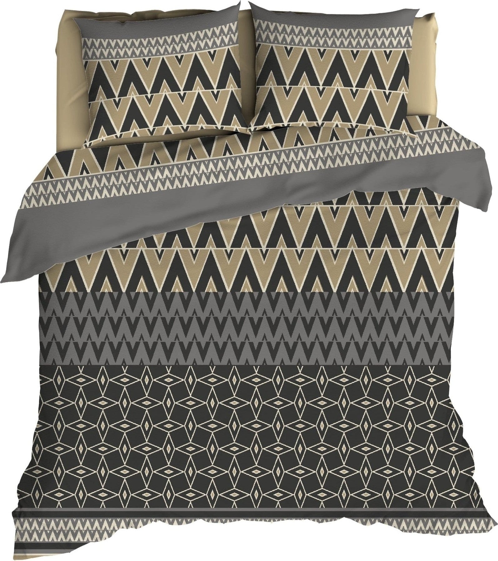 Romanette Dekbedovertrek Flanel Chamonix Antra